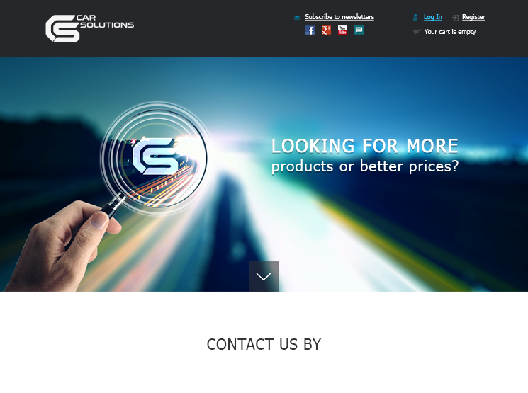 Landing Page for Car Solutions